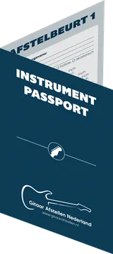 Bij Gitaar Afstellen Nederland ontvang je bij elke afstelbeurt een ‘Instrument Passport’ – een onderhoudsboekje met alle gegevens over je gitaar of basgitaar.